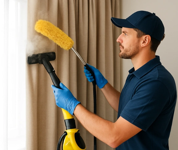 Trusted drapes cleaning technician Matty Curtain Cleaning doonside-nsw QLD