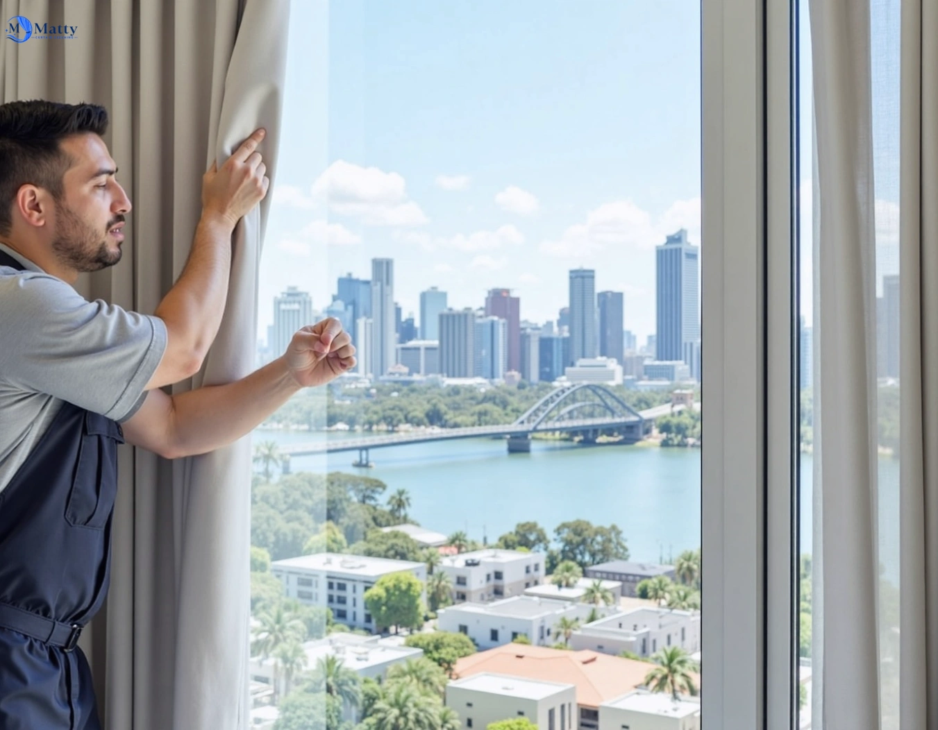 Professional curtain steam cleaning service doonside-nsw QLD by Matty Curtain Cleaning